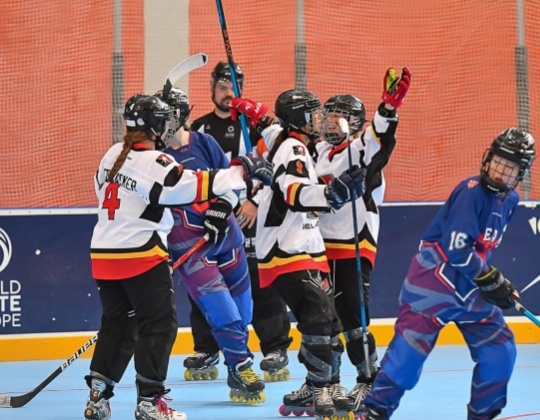 European Championship Inline Hockey: Team BEL U19 Women closes with victory against GBR