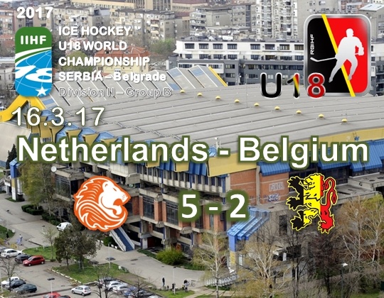 WC 2017 Div.IIB, Belgrade, NED-BEL: 5-2