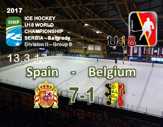 WC 2017 Div.IIB, Belgrade, ESP-BEL: 7-1