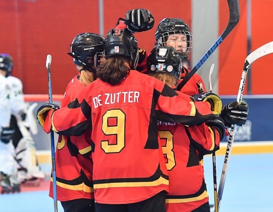 EC Inline Hockey: Team Belgium SEN Women and U19 Men close Tournament with a Victory