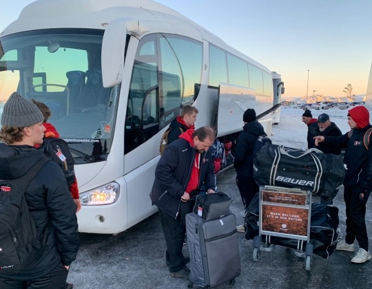 Team Belgium U20 aangekomen in IJsland