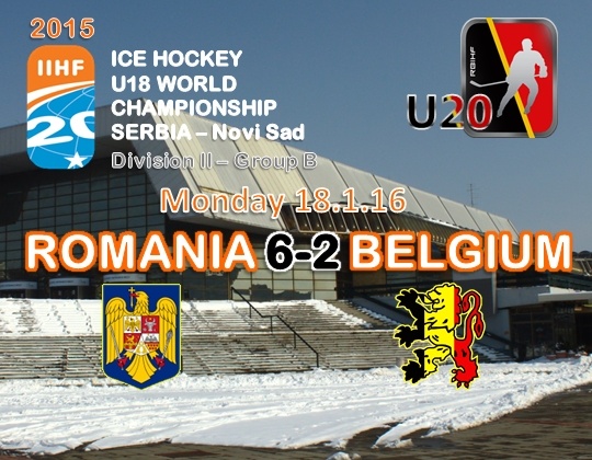 WC 2016 Div.IIB, Novi Sad (SRB), ROU vs BEL: 6-2