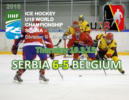 WC  2015 Div.IIB, Novi Sad (Servië), SRB vs BEL