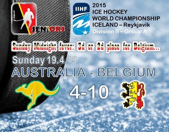 WC 2015 Div.IIA, Reykjavik (IJsland), AUS vs BEL