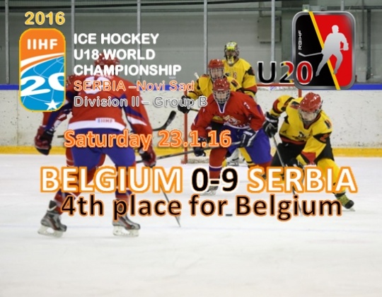 WC 2016 Div.IIB, Novi Sad (SRB), BEL vs SRB: 0-9