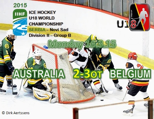 WC  2015 Div.IIB, Novi Sad (Serbie), AUS vs BEL