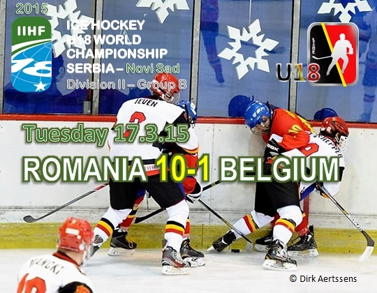 WC  2015 Div.IIB, Novi Sad (Servië), ROM vs BEL