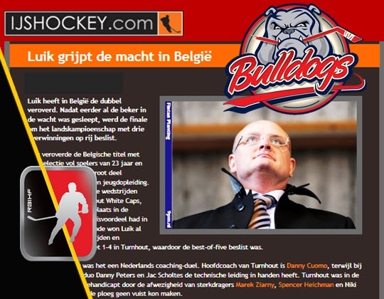 Liège prend le pouvoir en Belgique (IJshockey.com)