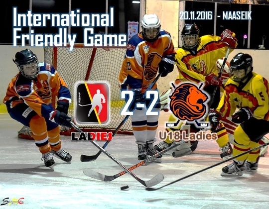 Oefeninterland Belgium Ladies vs U18 Ladies Netherlands: 2-2