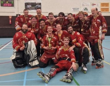 CHIEFS inline Leuven win Division 3 Championship.