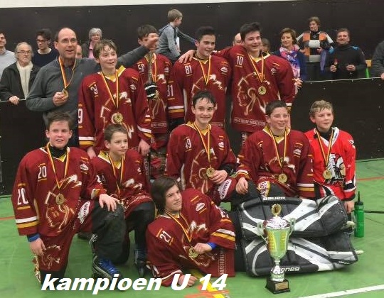 Kampioenen U 14 Inline Hockey zijn al gekend