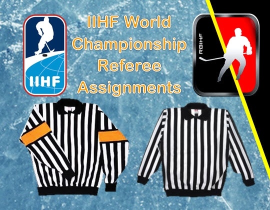 Désignation des arbitres pour les championnats mondiaux IIHF