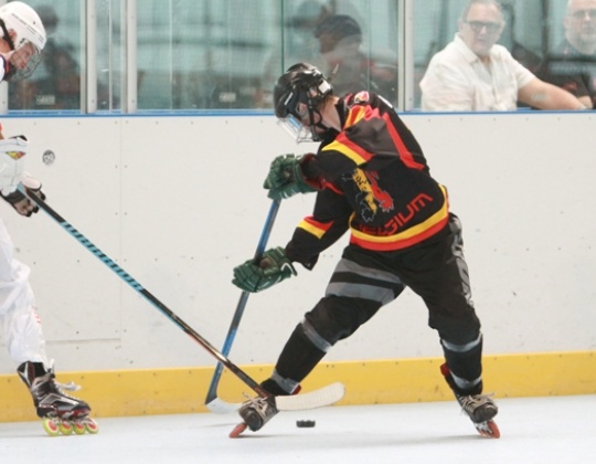 Nationaal team in-line hockey op Kwalificatie tornooi in Oostenrijk.