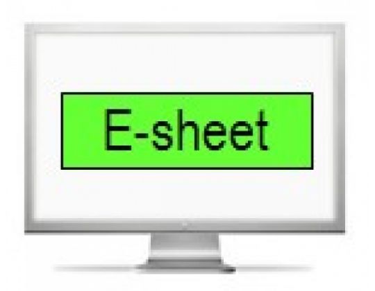 E-Sheet maintenant disponible