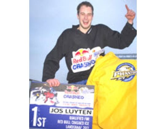 Red Bull Crashed Ice kwalificatiestrijd: Joris Luyten (Phantoms) kaap 1st plaats weg.
