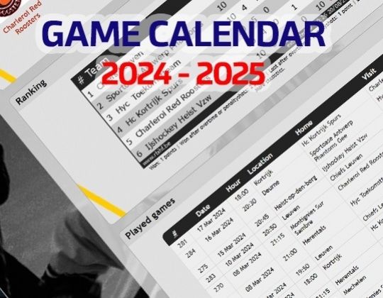 Calendrier 2024-2025 presque prêt pour publication.