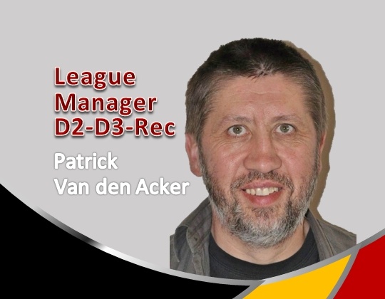 League Manager D2-D3-Rec aangesteld!