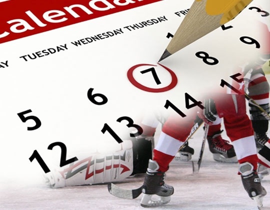 Game calendar now available