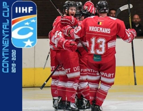La Coupe continentale de l'IIHF arrive en Belgique